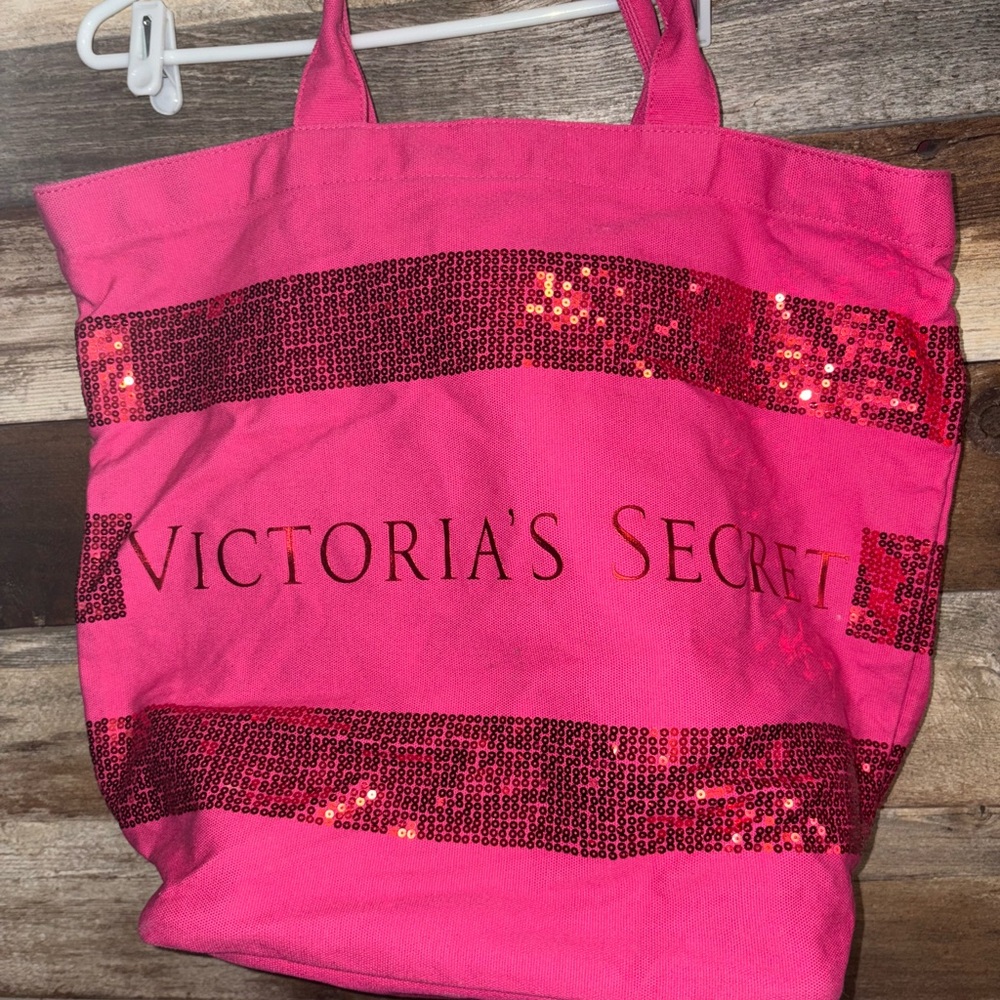 Victoria's Secret Limited Edition Extra Large Bling Sequin Tote Weekender
